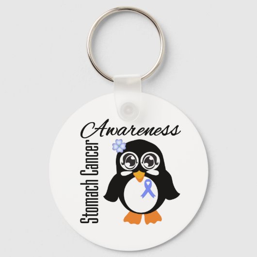 Stomach Cancer Awareness Penguin Sleutelhanger (Voorkant)