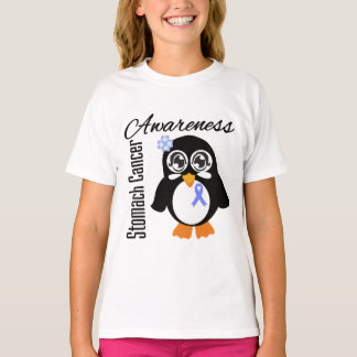 Stomach Cancer Awareness Penguin T-shirt
