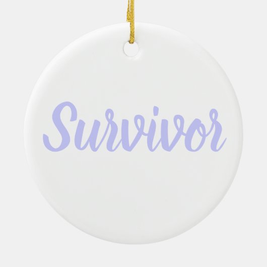 Stomach Cancer Awareness Plaid Periwinkle Ribbon Keramisch Ornament (Achterkant)