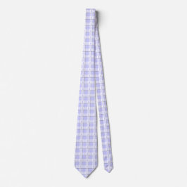 Stomach Cancer Awareness Plaid Periwinkle Ribbon Stropdas