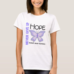 Stomach Cancer geeft Hope Butterfly nooit op. 4.1 T-shirt