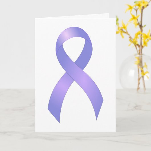 Stomach Cancer Periwinkle Kaart (Gele Bloem)