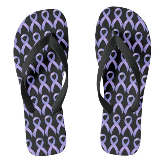 Stomach Cancer Periwinkle Ribbon Teenslippers (Voetbed)