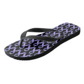 Stomach Cancer Periwinkle Ribbon Teenslippers (Schuin)