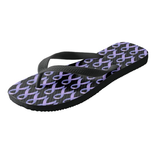 Stomach Cancer Periwinkle Ribbon Teenslippers (Schuin)