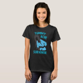 Stomachache IBS For Women Tummy Ache Survivor T-shirt (Voorkant volledig)