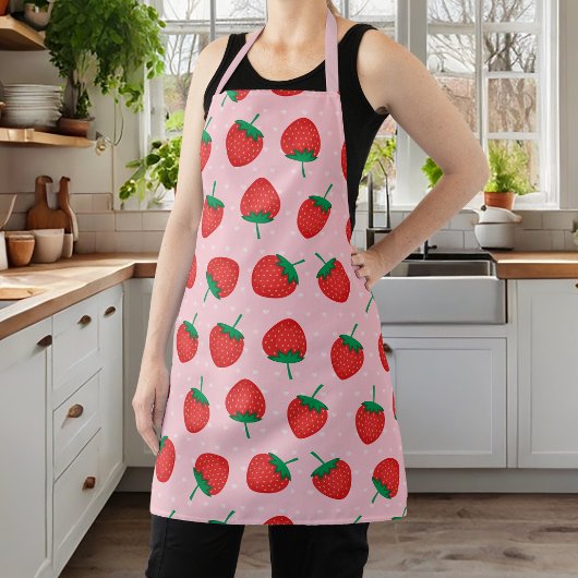 Stombes en aardbei schort