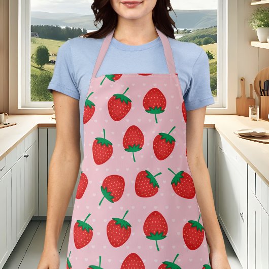 Stombes en aardbei schort