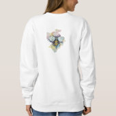 Stombijen en regenboogwas trui (Achterkant)