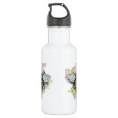 Stombijen en regenboogwas waterfles (Achterkant)