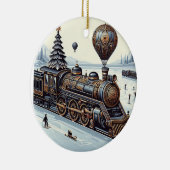 Stomen door het Wonderland van Winter Keramisch Ornament (Rechts)