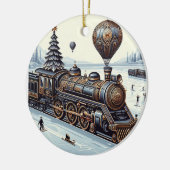 Stomen door het Wonderland van Winter Keramisch Ornament (Links)