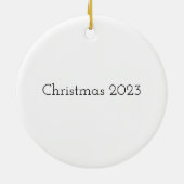 Stomen door het Wonderland van Winter Keramisch Ornament (Achterkant)