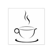 Stomen Hot Cup Houten Blok gemonteerde Rubber Stam Rubberstempel (Afrduk)