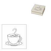 Stomen Koffie Rubber Stamp Rubberstempel (Gestempeld)