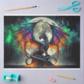 stomende draak tissuepapier (Craft)