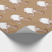 stomende koffiebekers inpakpapier (Hoek)