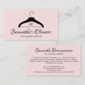 Stomerij Monogram Schoonmaakhanger Visitekaartje (Voorkant / Achterkant)