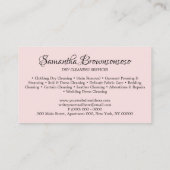 Stomerij Monogram Schoonmaakhanger Visitekaartje (Achterkant)