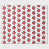 Stomme aardbei Cartoon hand getrokken droogkast Cadeaupapier (Vlak)