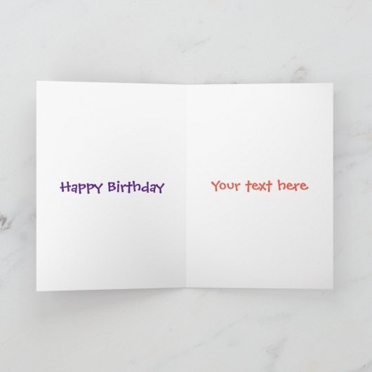 Stomme aardbeien ijsje sundae cartoon kaart (Binnen)