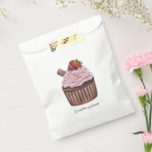 Stomme aardbeienbrood in Waterverf Bedankzakje (Gezegeld)