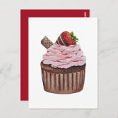 Stomme aardbeienbrood in Waterverf Briefkaart (Voorkant / Achterkant)