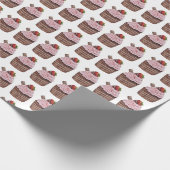 Stomme aardbeienbrood in Waterverf Cadeaupapier (Hoek)