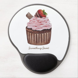 Stomme aardbeienbrood in Waterverf Gel Muismat