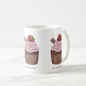 Stomme aardbeienbrood in Waterverf Koffiemok (Voorkant rechts)