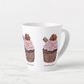 Stomme aardbeienbrood in Waterverf Latte Mok (Rechterhoek)