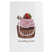 Stomme aardbeienbrood in Waterverf Medium Cadeauzakje (Achterkant)