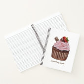 Stomme aardbeienbrood in Waterverf Notitieboek (Binnen)