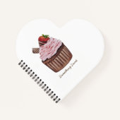 Stomme aardbeienbrood in Waterverf Notitieboek (Voorkant)