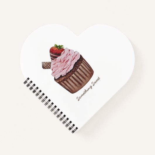 Stomme aardbeienbrood in Waterverf Notitieboek (Voorkant)