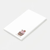 Stomme aardbeienbrood in Waterverf Post-it® Notes (Schuin)