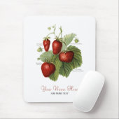 Stomme  aardbeienvariëteiten Jouw naam toevoegen Muismat (Met muis)