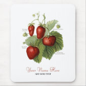 Stomme  aardbeienvariëteiten Jouw naam toevoegen Muismat (Voorkant)