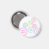 Stomme als Button Magneet (Voorkant / Achterkant)