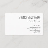 Stomme astronautdieren die in de ruimte zweven visitekaartje (Achterkant)