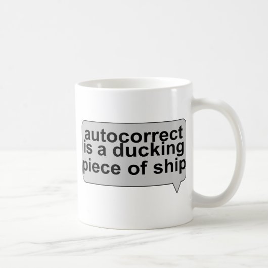 Stomme AutoCorrectie Koffiemok (Rechts)