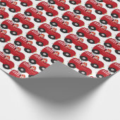 Stomme baby in gepantserde schroot cadeaupapier (Hoek)