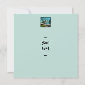 Stomme baby otter in bekkens - verpersoonlijking g kaart (Achterkant)