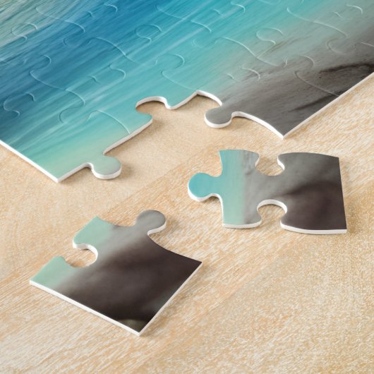 Stomme baby otter in vijver - legpuzzel (Zijkant)