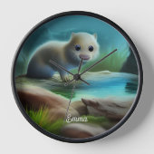 Stomme baby otter in vijver - personaliseerbaar (Voorkant)