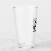 Stomme basketbalsport Birthday, aangepaste naam af Glas (Rechts)