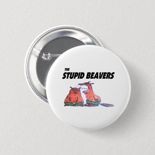 Stomme Beavers Button (Voorkant /achterkant)