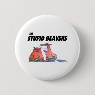 Stomme Beavers Button