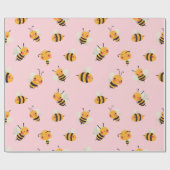 Stomme bijen, bzz, verpakkingspapier cadeaupapier (Vlak)