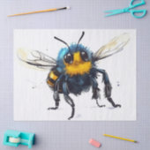 Stomme bijen klaar voor de lente tissuepapier (Craft)